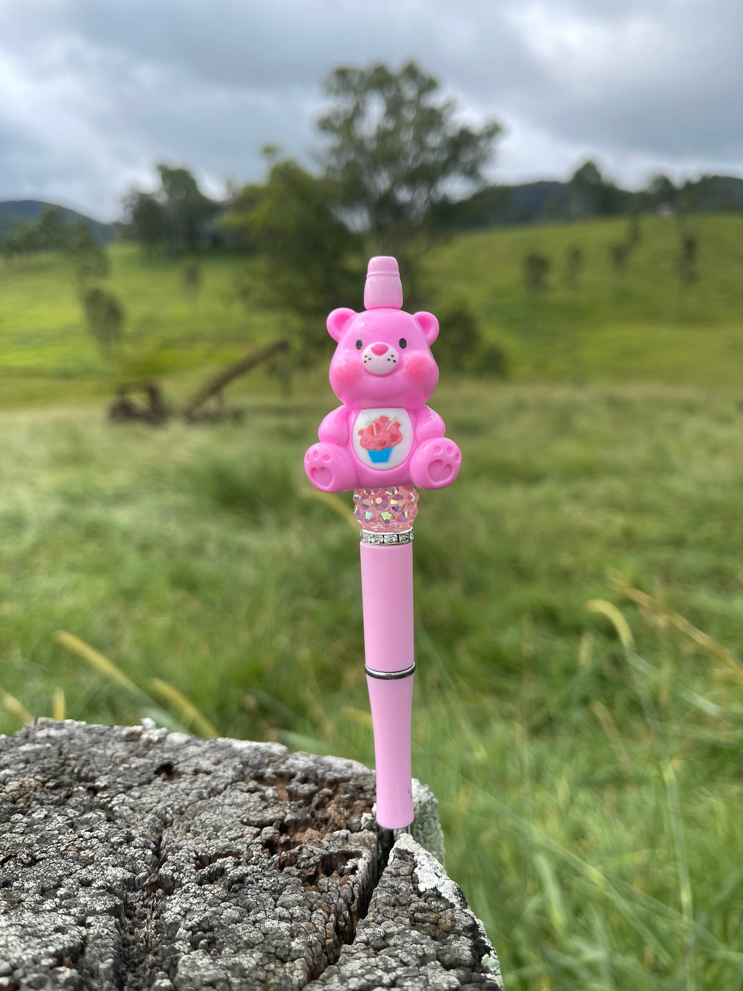 Pink Care Bear Pen
