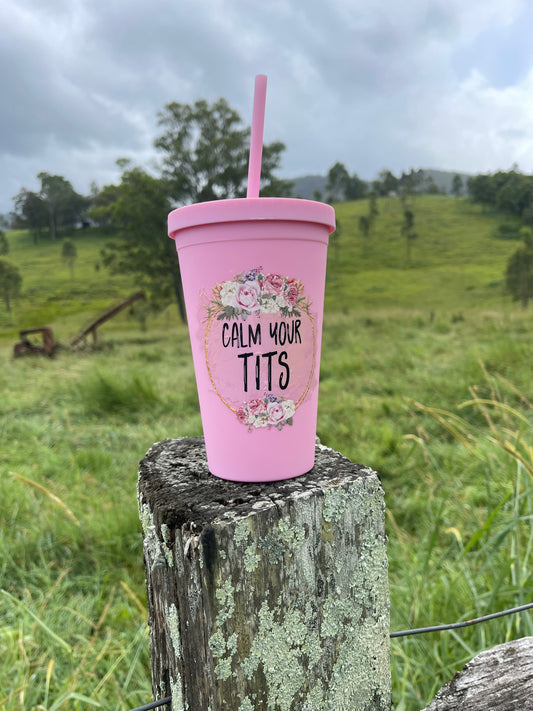 Calm your Tits 12oz Coffee Cup