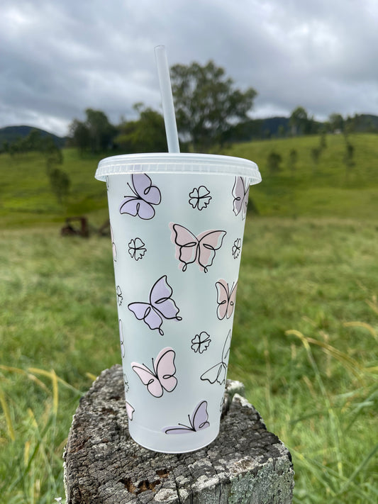 Butterflies 24oz Stadium Cup